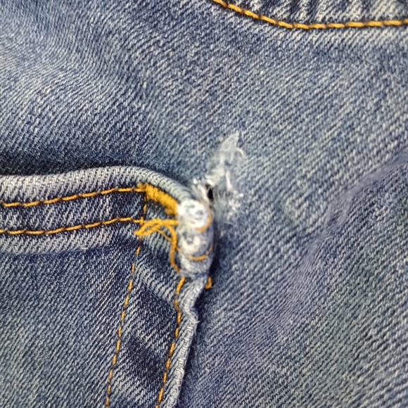 Levi's 511 Slim Jeans Men's Straight leg W29 L30 Blue Denim  Pocket Flaw - Picture 11 of 16